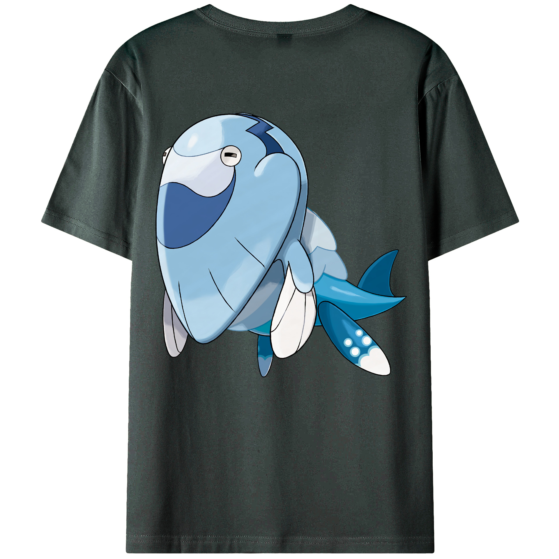 （画像用） ポケットモンスター Pokémon 綿100％ メンズ半袖Tシャツ（バックプリント） 通気性